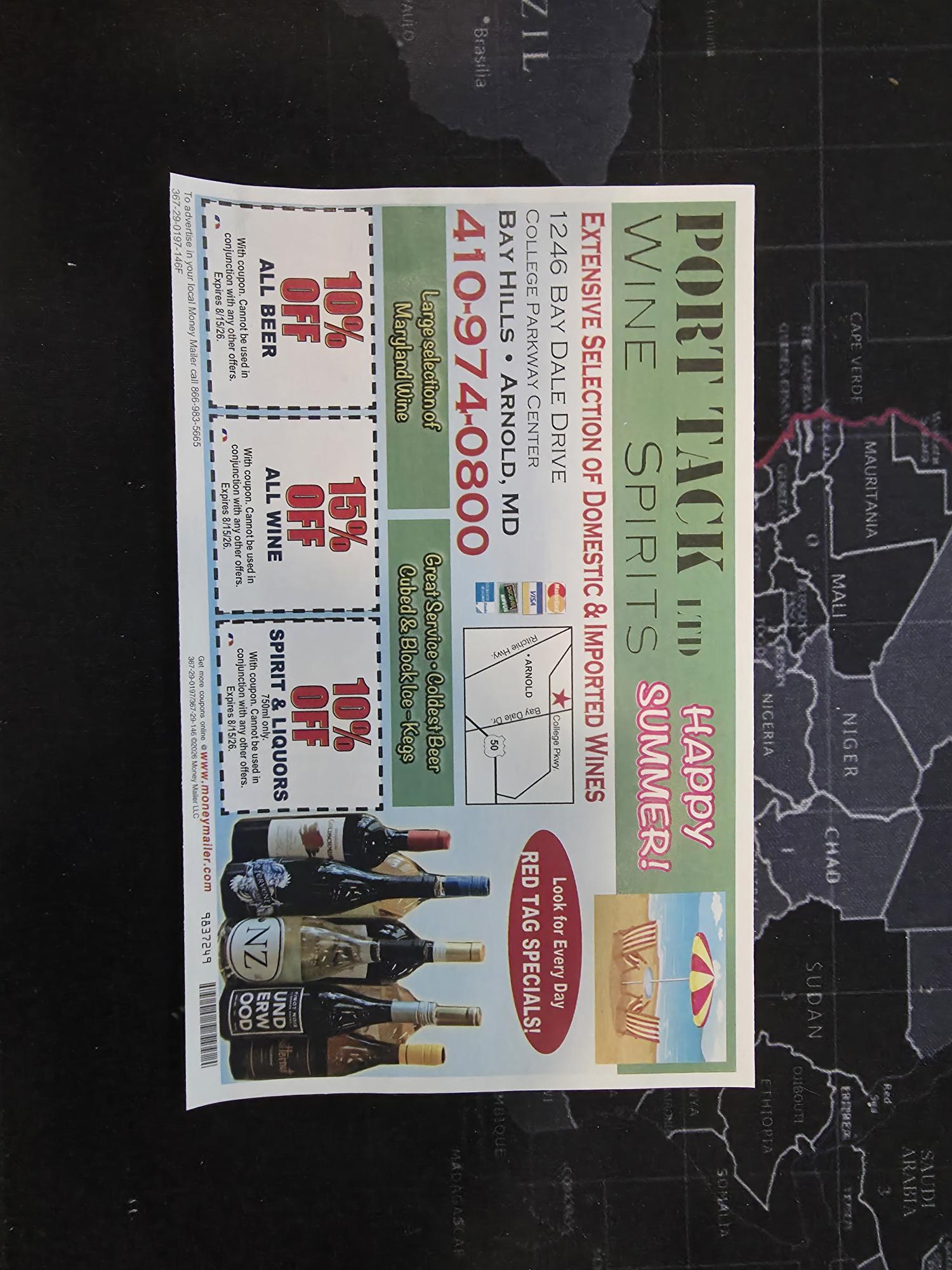 Coupon and map flyer