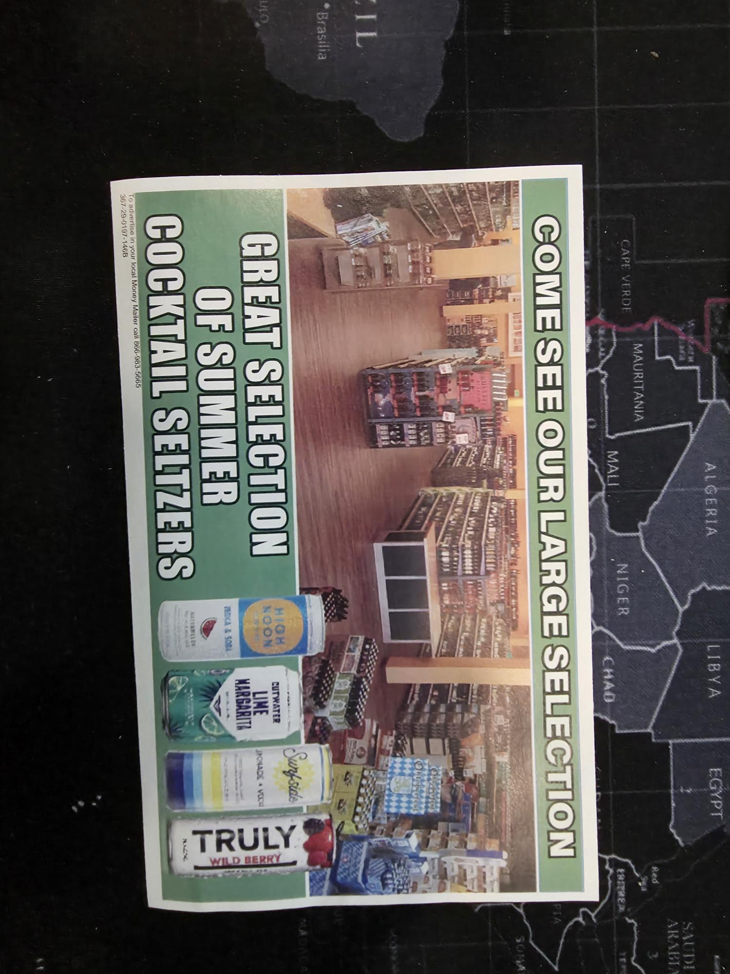 Port Tack store flyer with interior photo